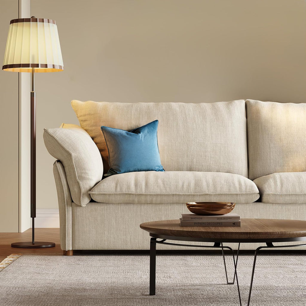 86" Modern Linen Cloud Sofa with Deep Seat