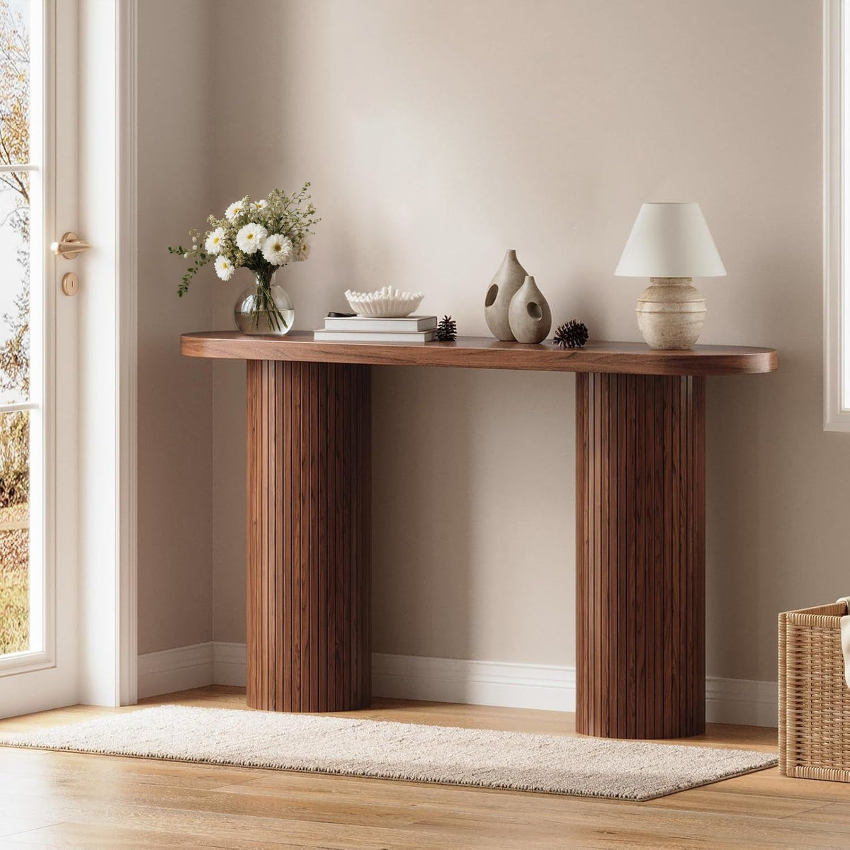 55-Inch Entryway Console Table for Hallway or Sofa