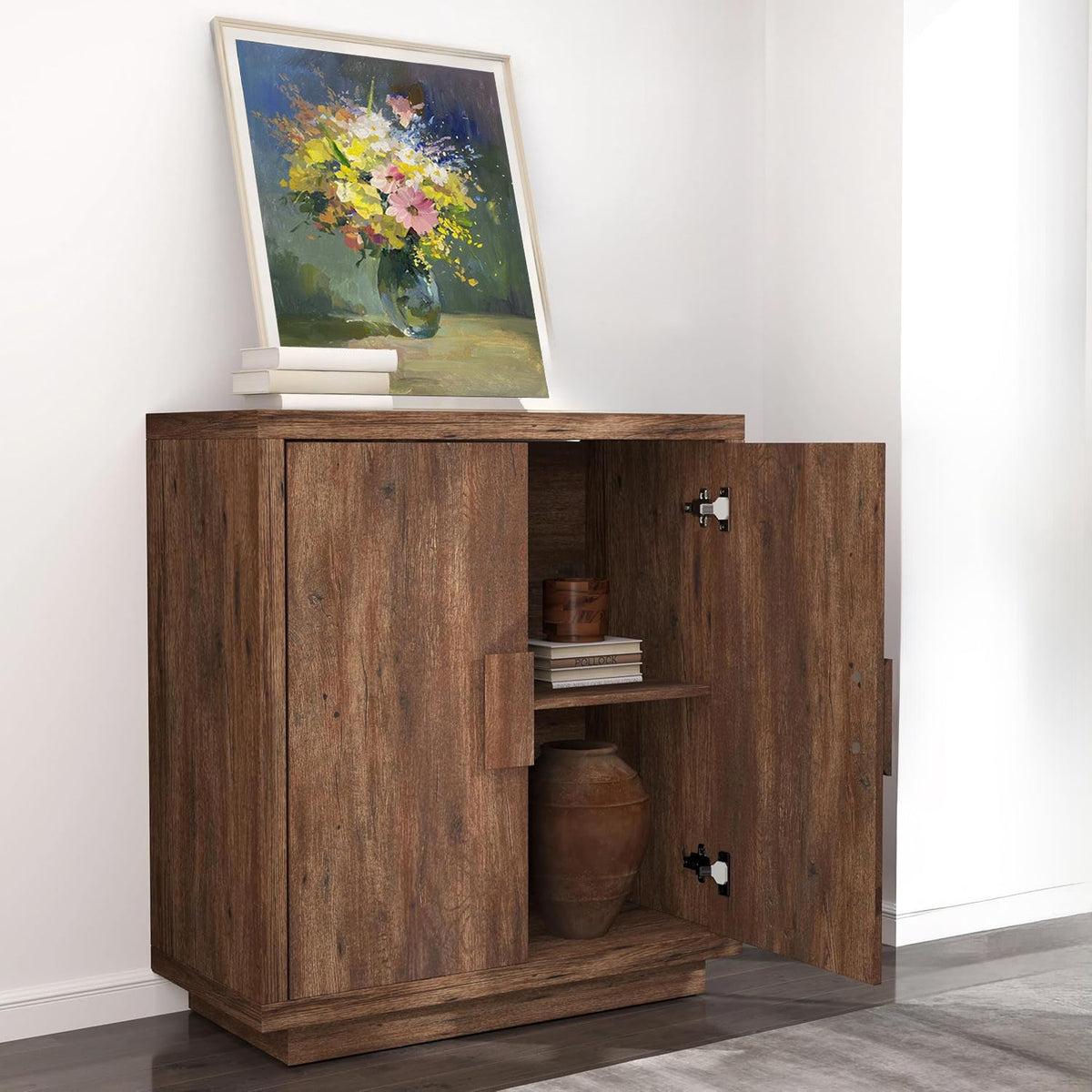 63" Sideboard Cabinet with Storage and Doors