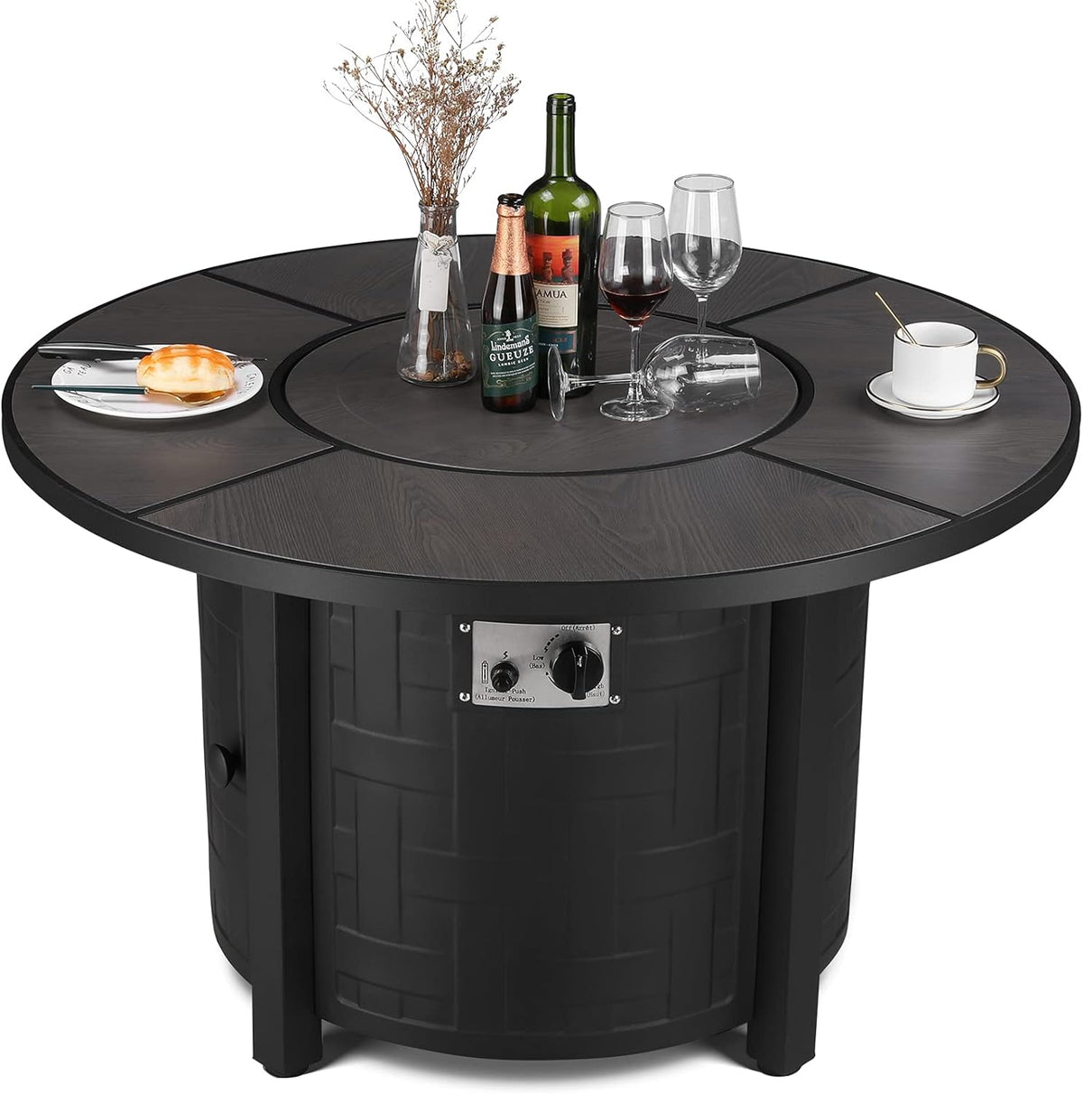 42 Inch Propane Fire Pit Table, 50,000 BTU