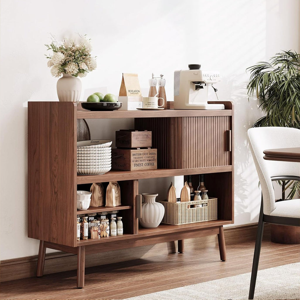 43-Inch Sideboard Buffet with Built-In Power Station