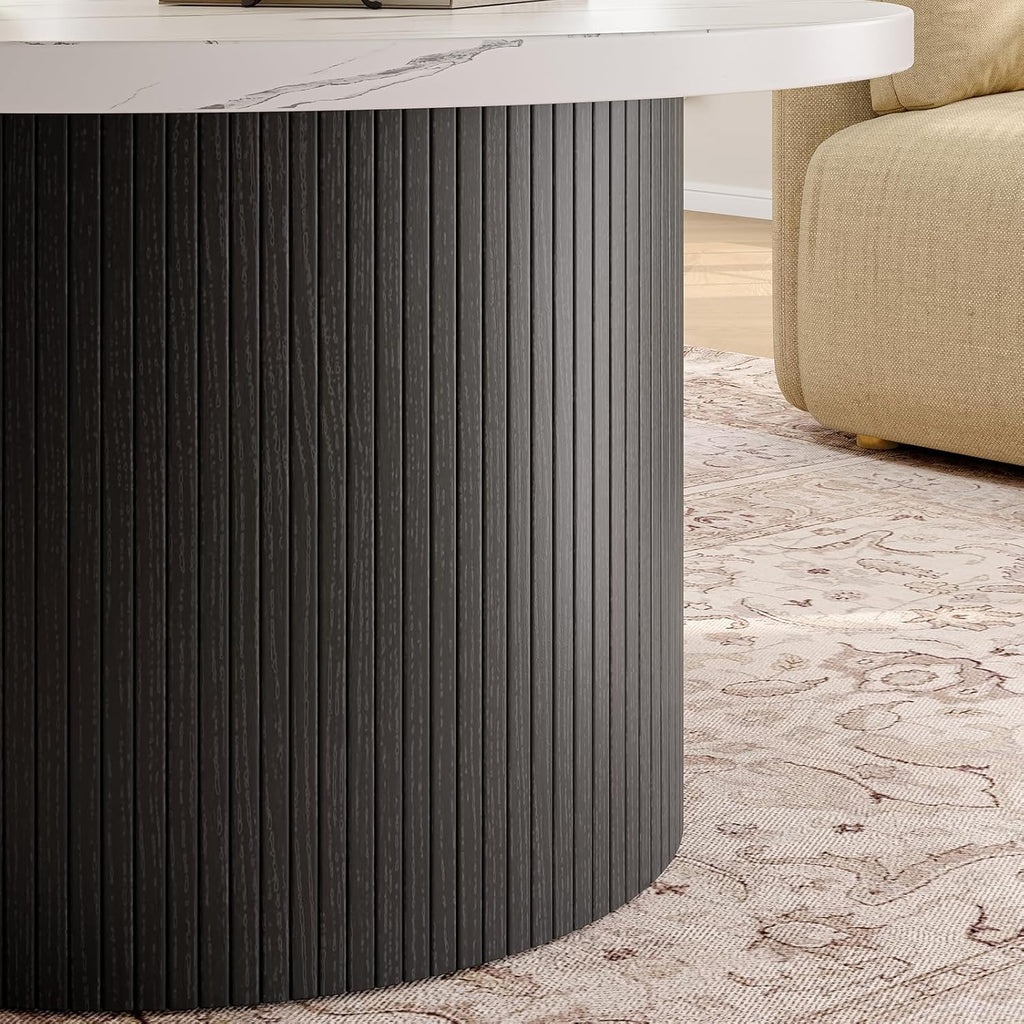 31.5 Inch Round Drum Coffee Table