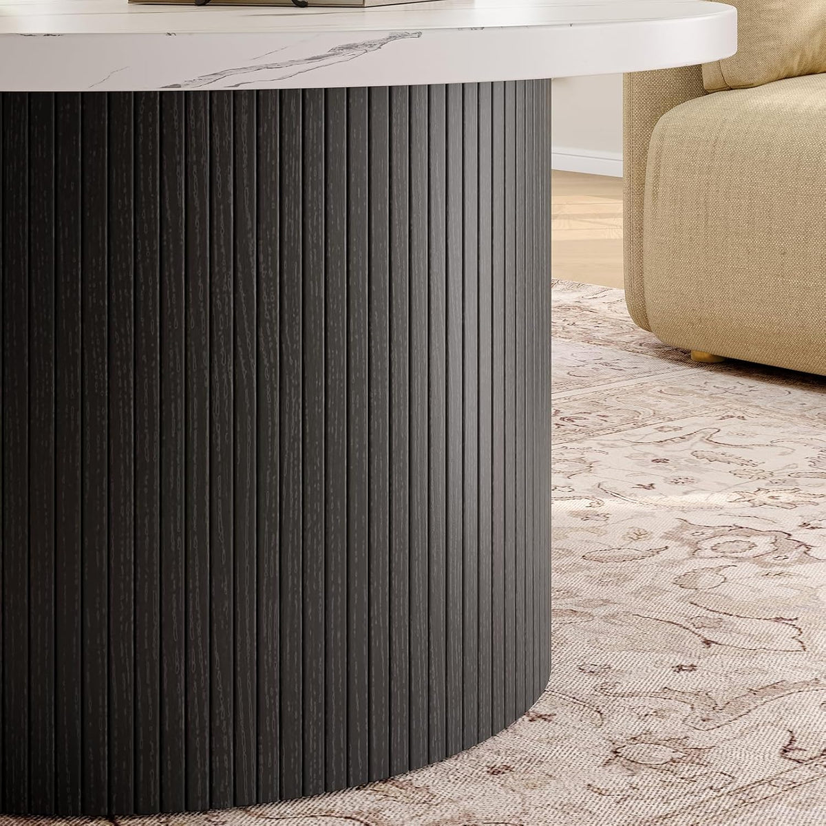 31.5 Inch Round Drum Coffee Table
