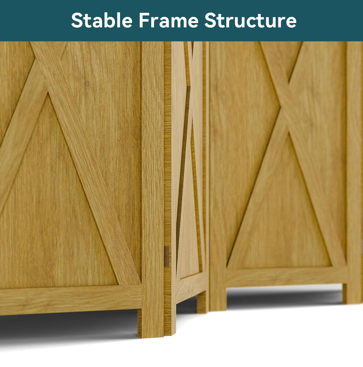 5.5 ft Solid Wood Folding Room Divider