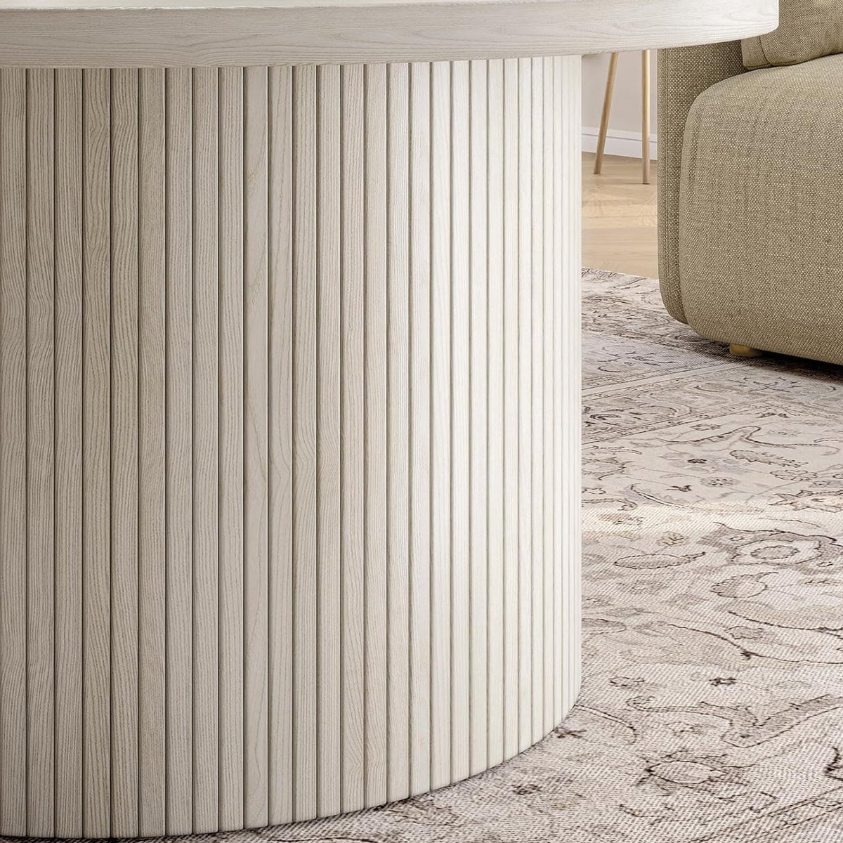 31.5 Inch Round Drum Coffee Table