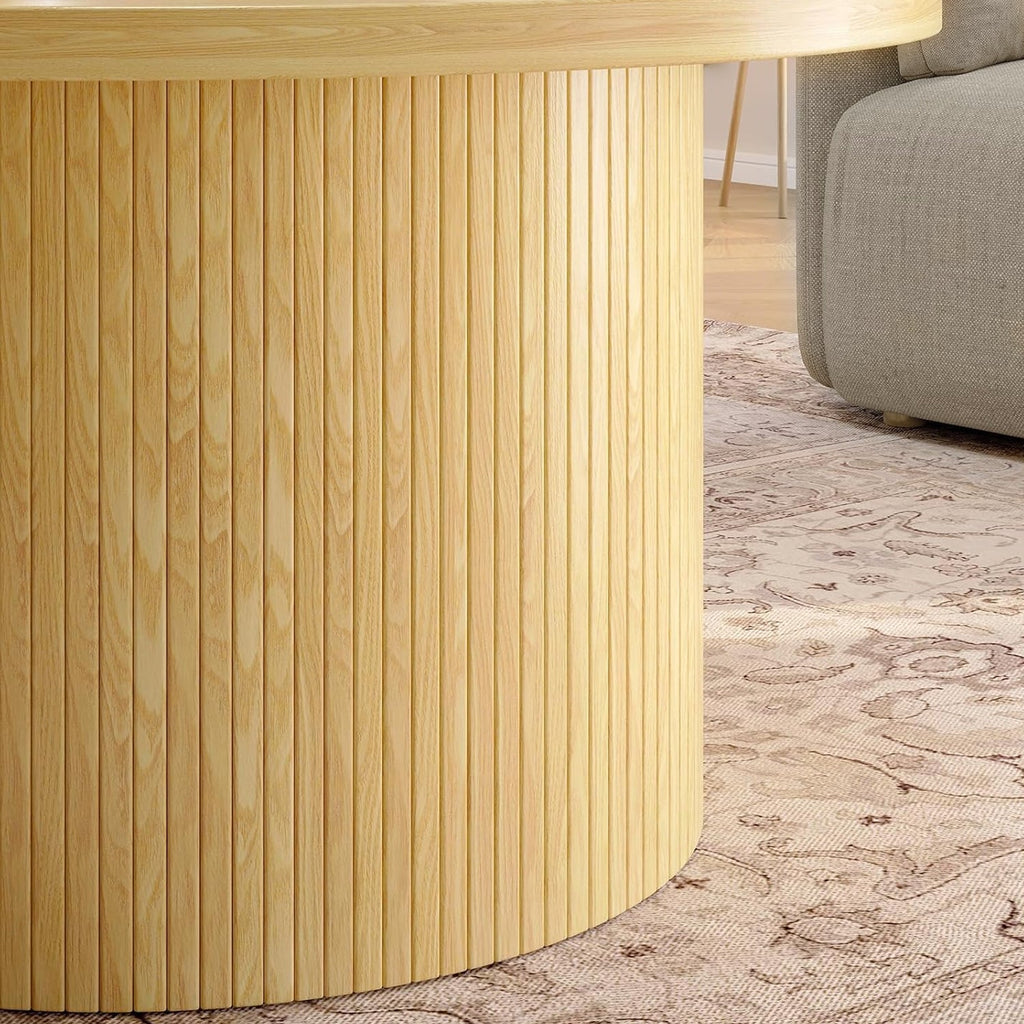 31.5 Inch Round Drum Coffee Table