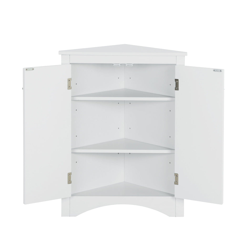 Triangle Bathroom Storage Cabinet, Adjustable Shelves