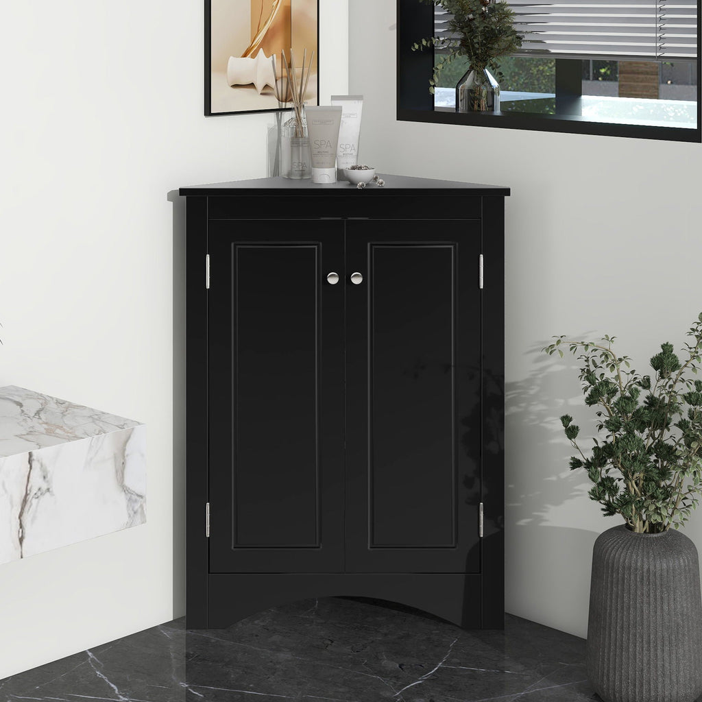 Triangle Bathroom Storage Cabinet, Adjustable Shelves