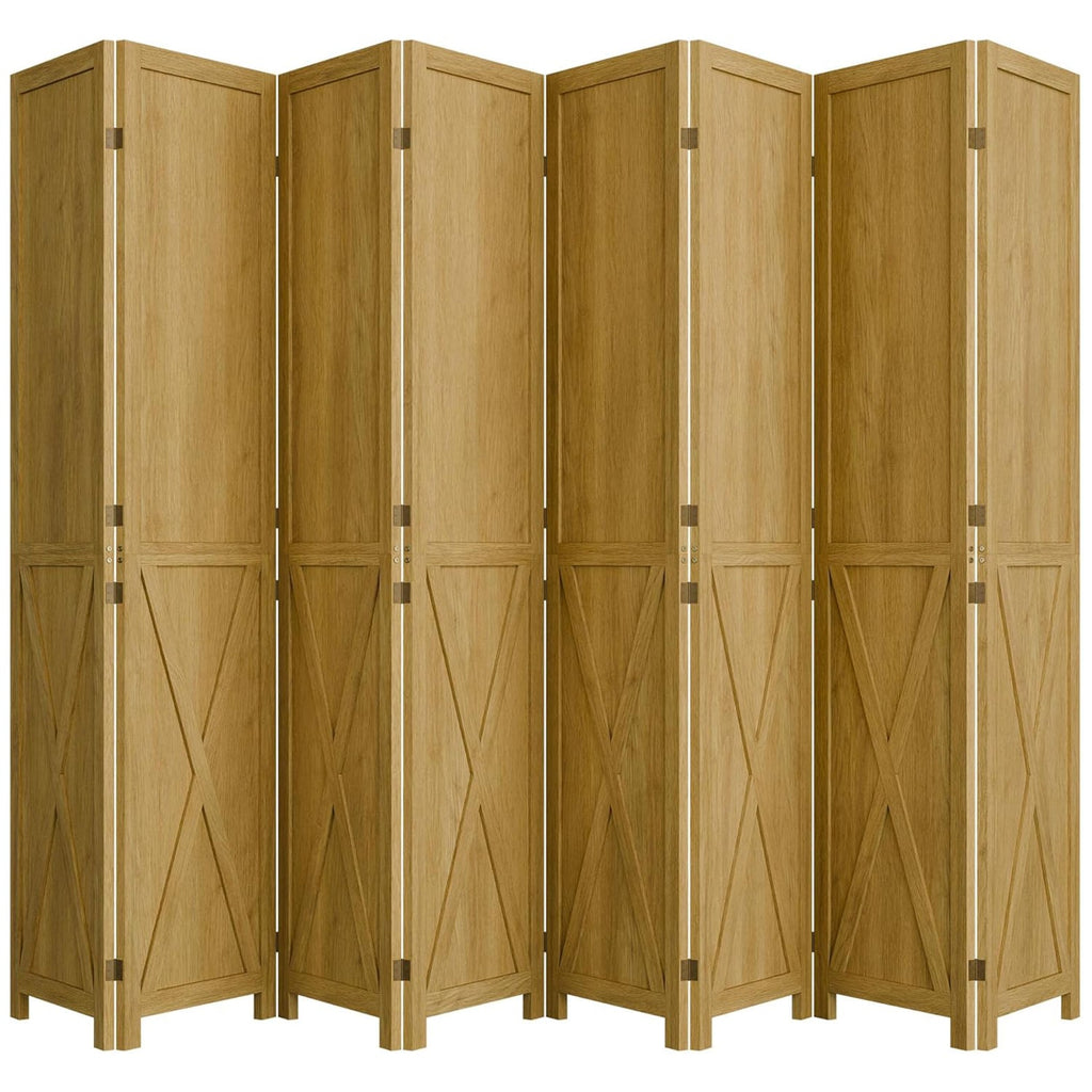 5.5 ft Solid Wood Folding Room Divider