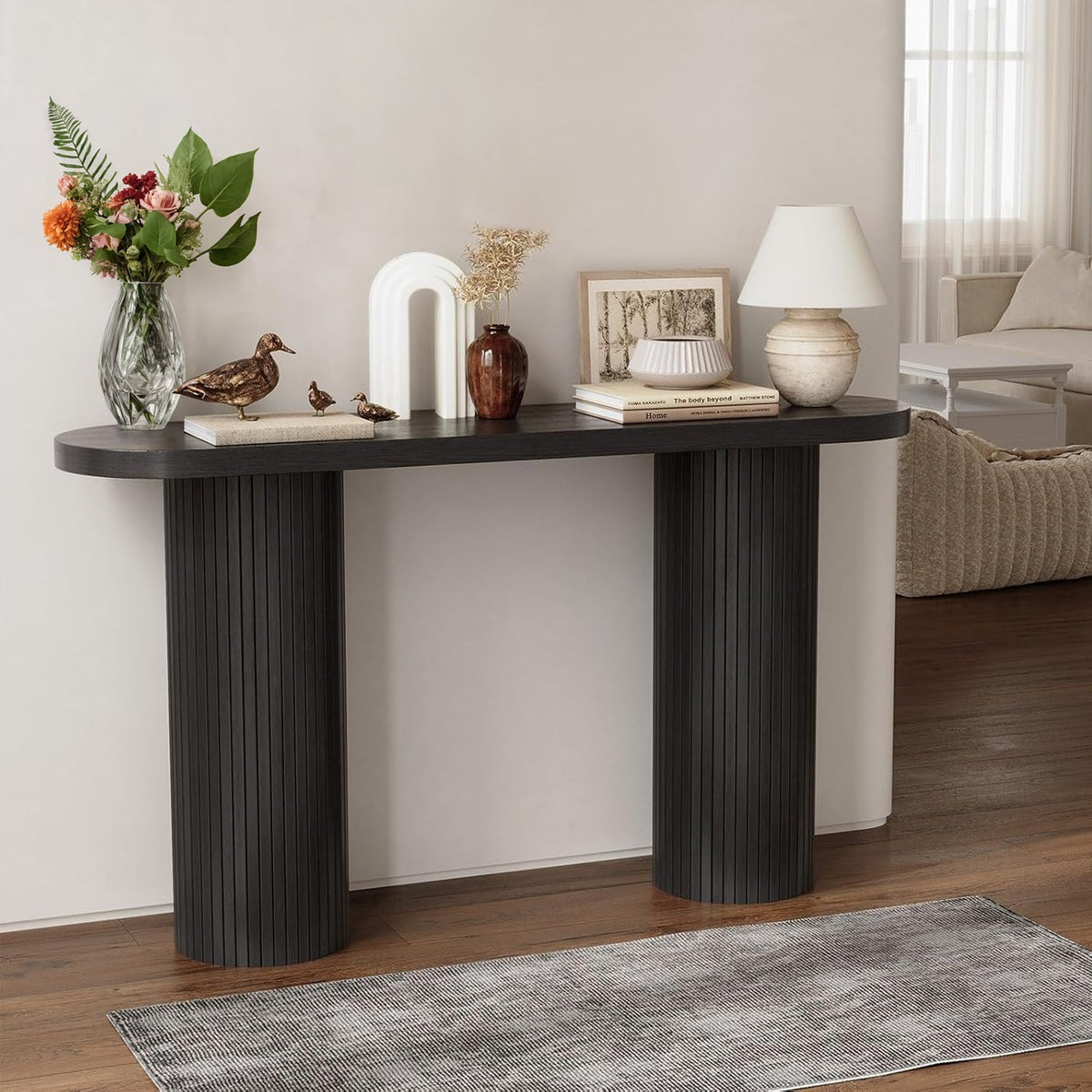 55-Inch Entryway Console Table for Hallway or Sofa