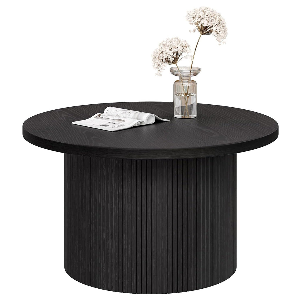 31.5 Inch Round Drum Coffee Table