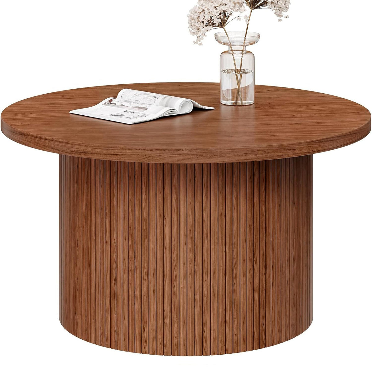 31.5 Inch Round Drum Coffee Table