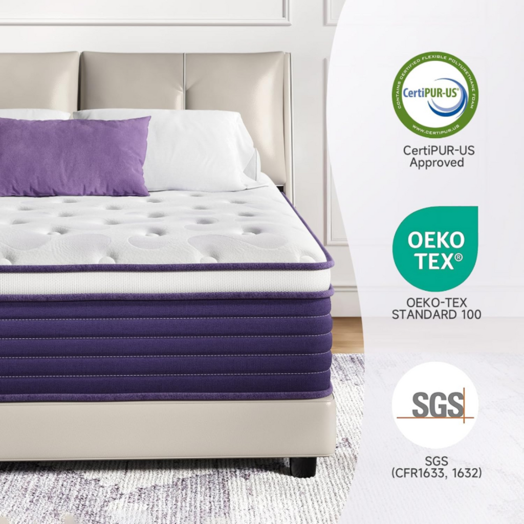 12 Inch Hybrid Mattress in a Box, Medium Firm