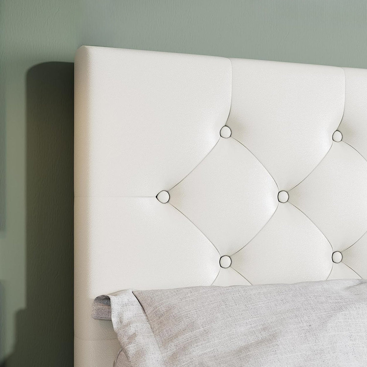 Faux Leather Bed Frame with 4 Storage Drawers