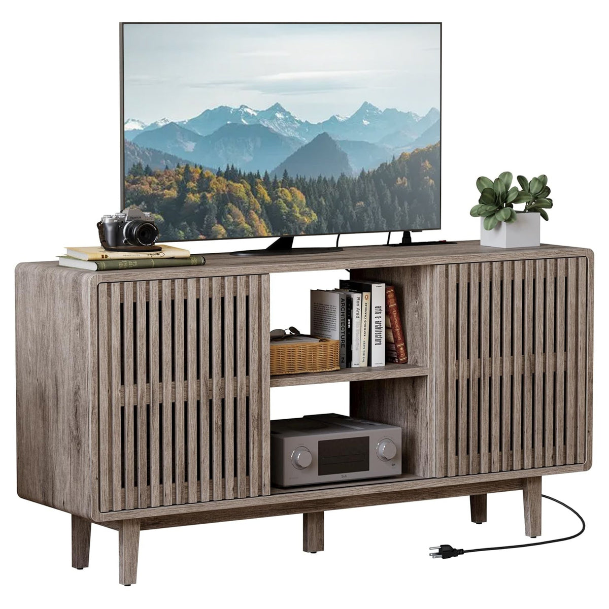 30 Inch Tall TV Stand for 55 to 65 Inch TVs