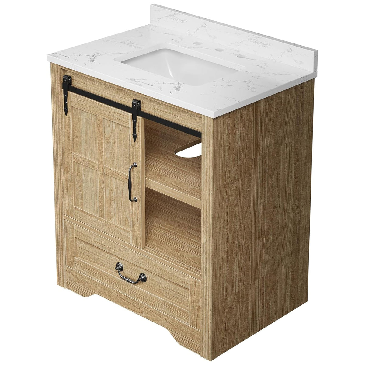 30 Inch Farmhouse Bathroom Vanity with Sink