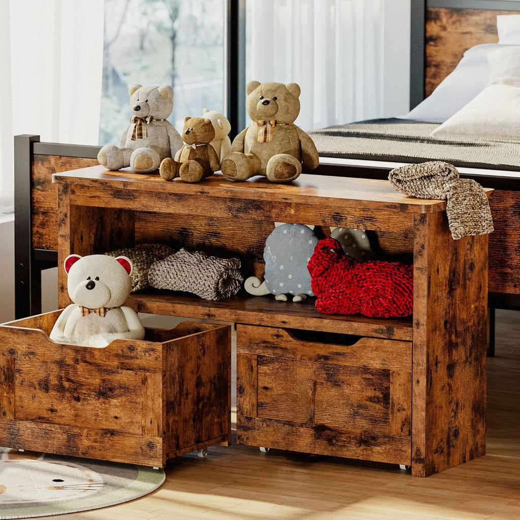 Kids Toy Storage Organizer with Bookshelf