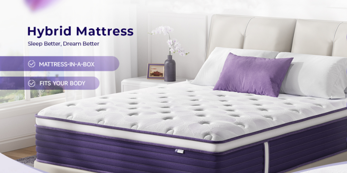 12 Inch Hybrid Mattress in a Box, Medium Firm