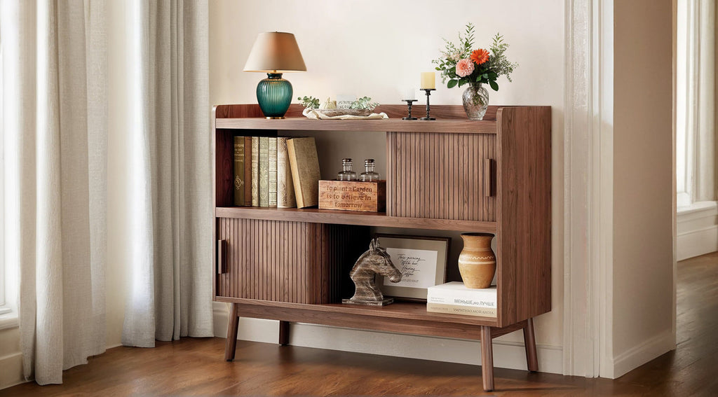 43-Inch Sideboard Buffet with Built-In Power Station