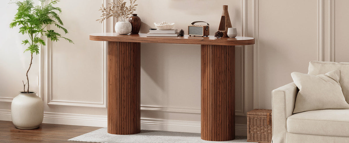 55-Inch Entryway Console Table for Hallway or Sofa