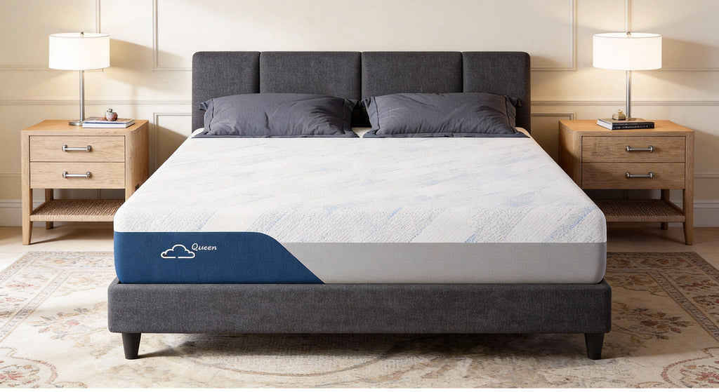 10 Inch Memory Foam Mattress with Cooling Ice Silk Cover
