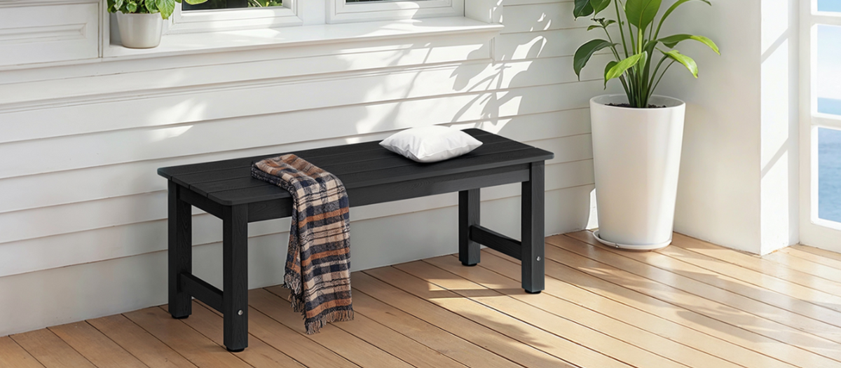 HDPS Outdoor Patio and Garden Bench