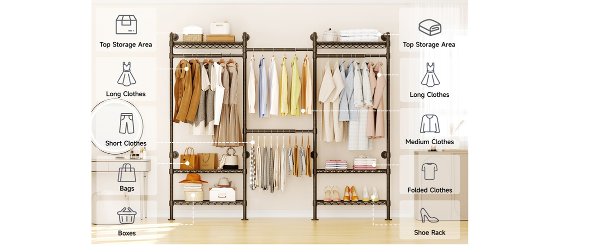 Wall Mounted Industrial Pipe Closet System