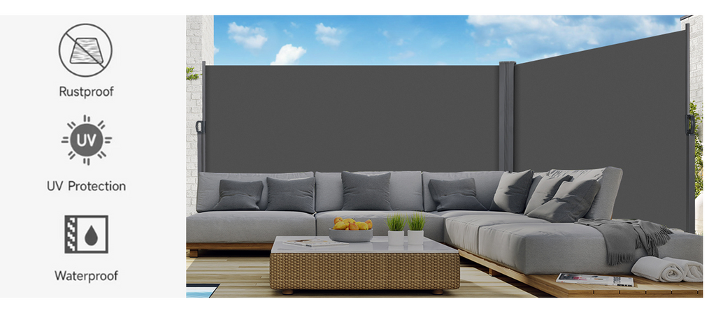 Retractable Side Awning Patio Privacy Screen