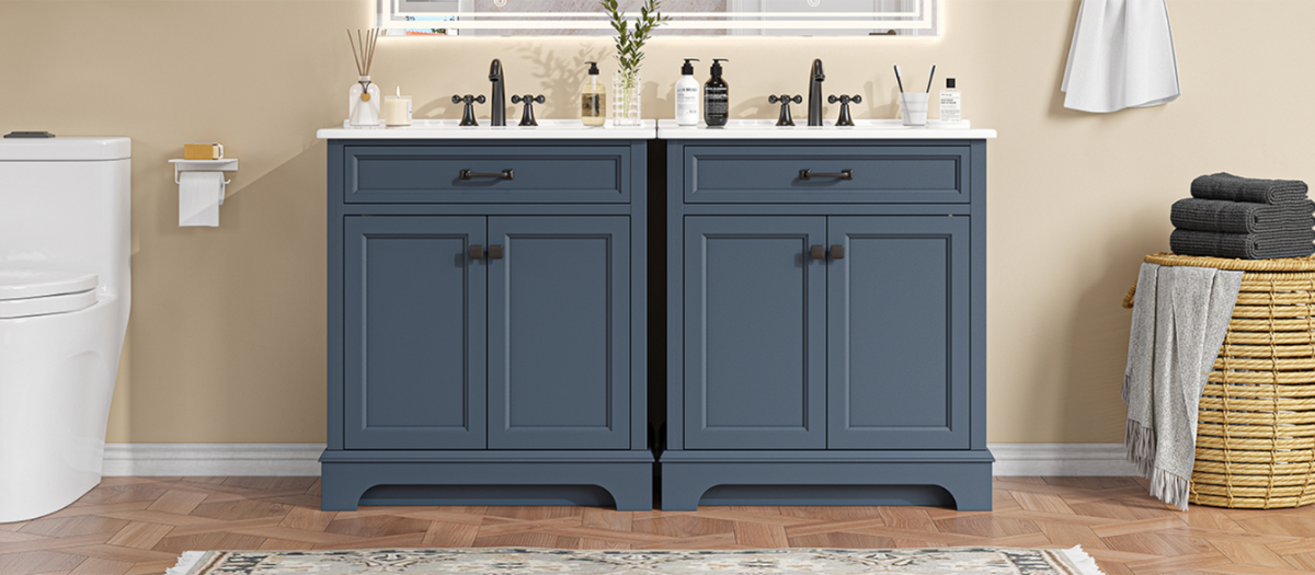 30 Inch Bathroom Vanity with Sink and Soft-Close Doors