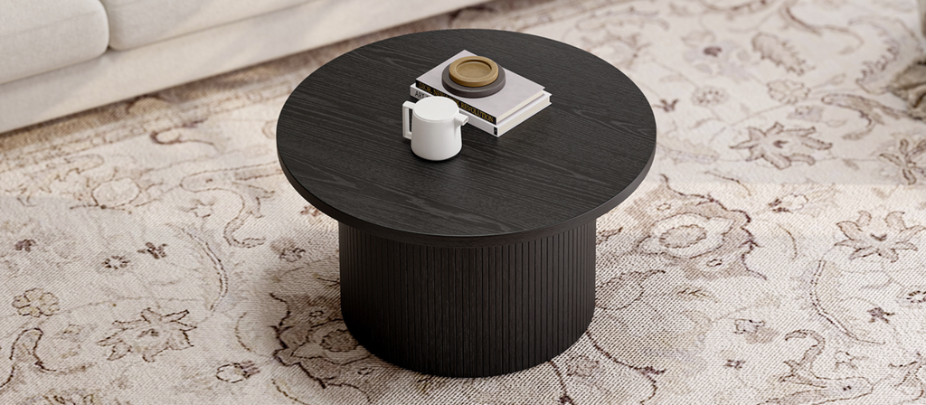 31.5 Inch Round Drum Coffee Table