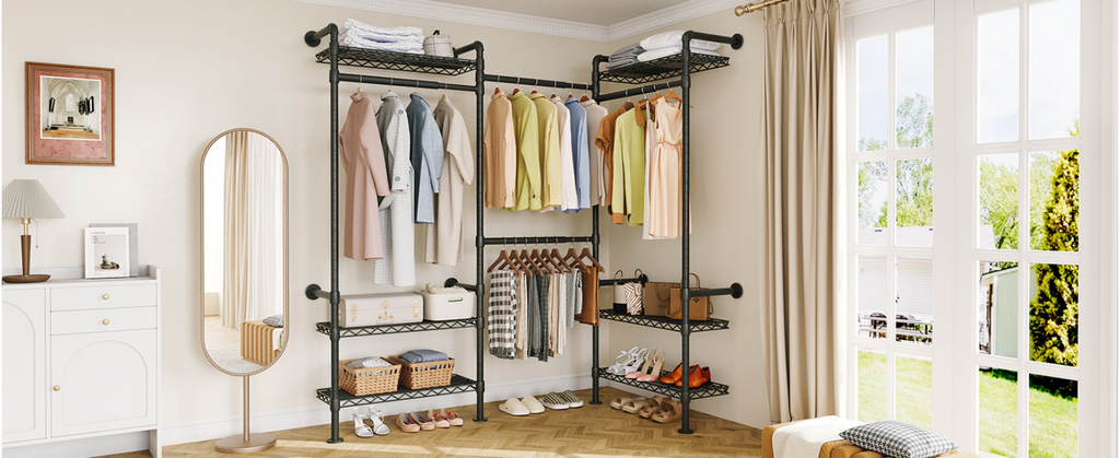 Wall Mounted Industrial Pipe Closet System
