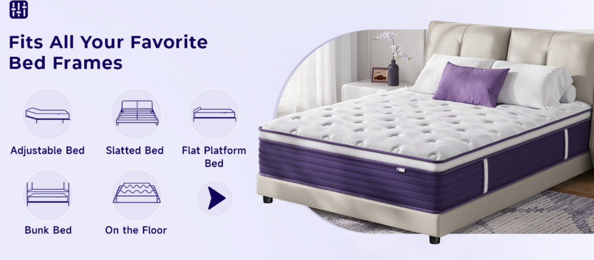 12 Inch Hybrid Mattress in a Box, Medium Firm