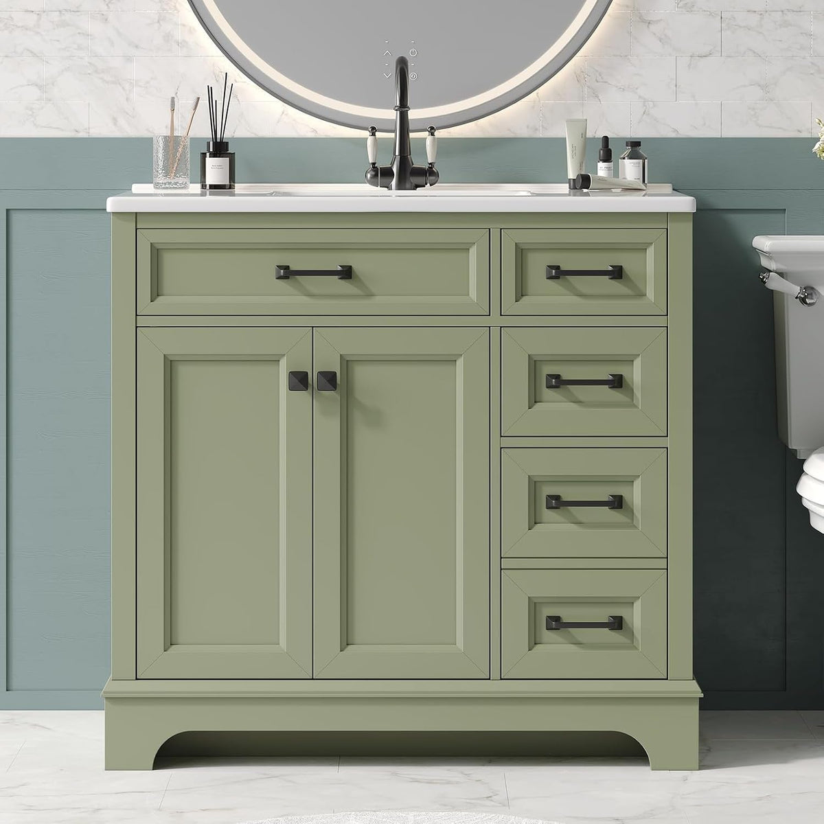 36 Inch Freestanding Bathroom Vanity with Sink