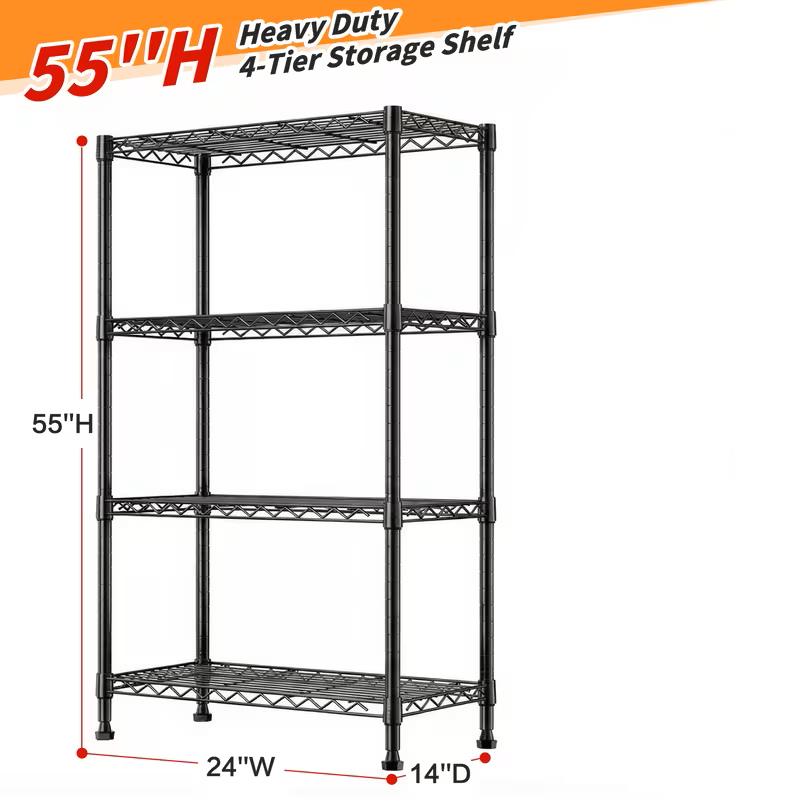 Adjustable Wire Shelving Rack