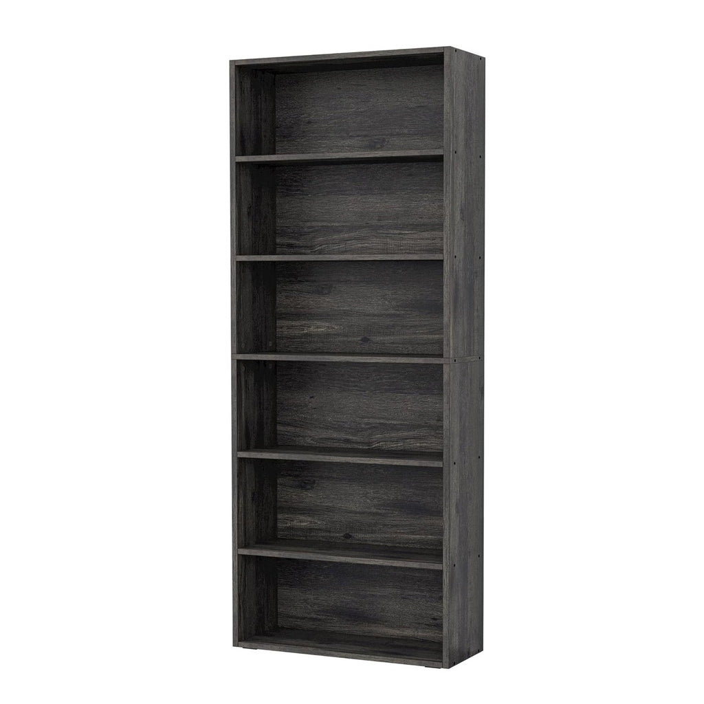 70 Inch Industrial 6-Shelf Floor Standing Bookshelf