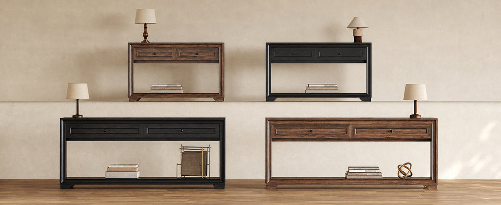 47 Inch Console Table with 2 Drawers and Shelf