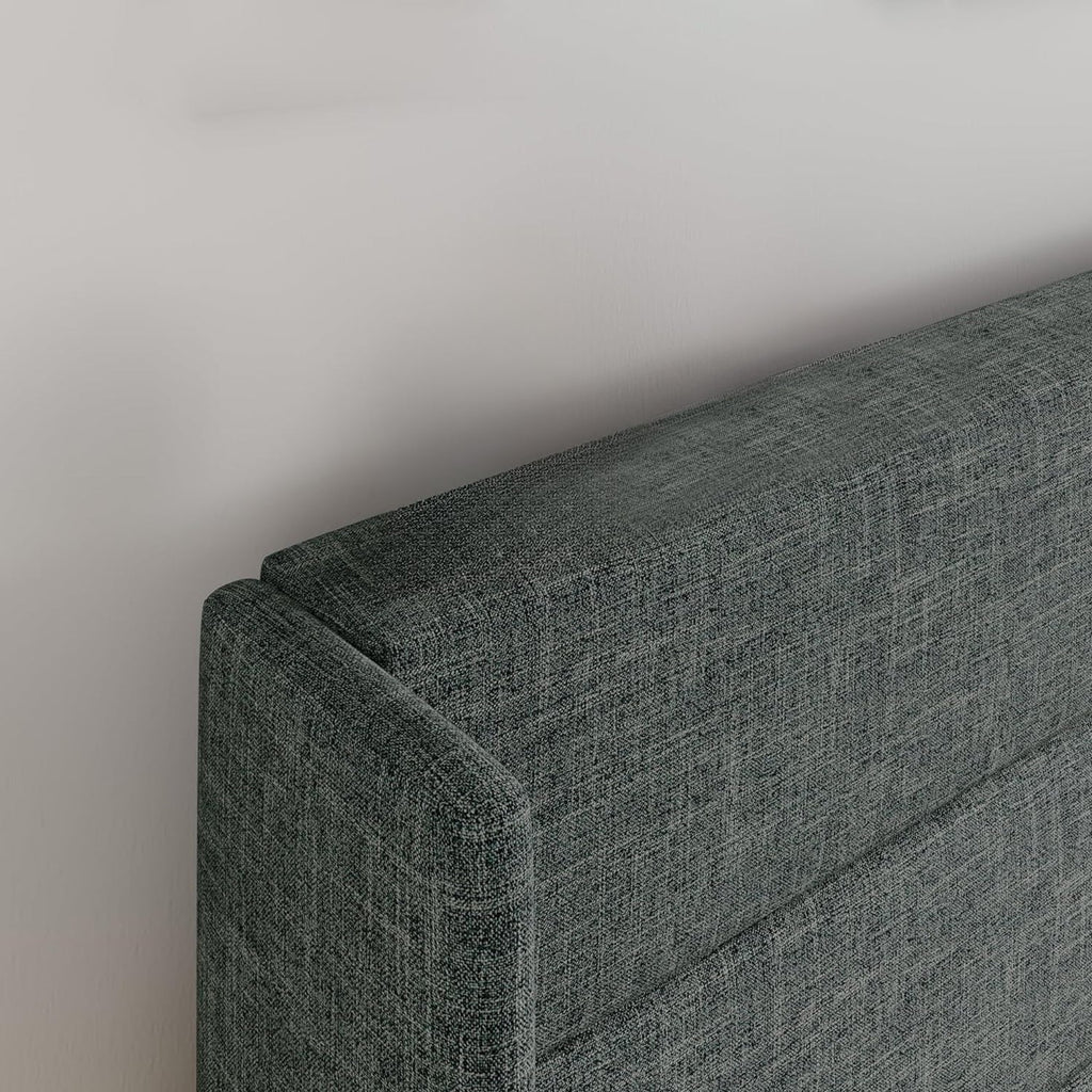 Lift Up Storage Bed Frame with Wingback Headboard