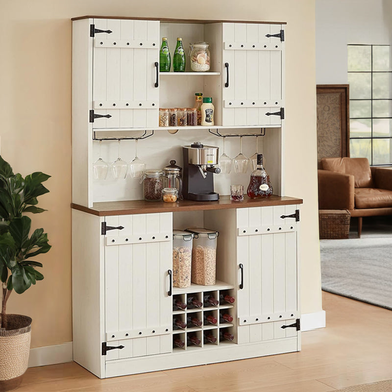 71" Farmhouse Kitchen Sideboard with Adjustable Shelves