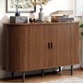 48 Inch Fluted Buffet Sideboard Coffee Bar Cabinet