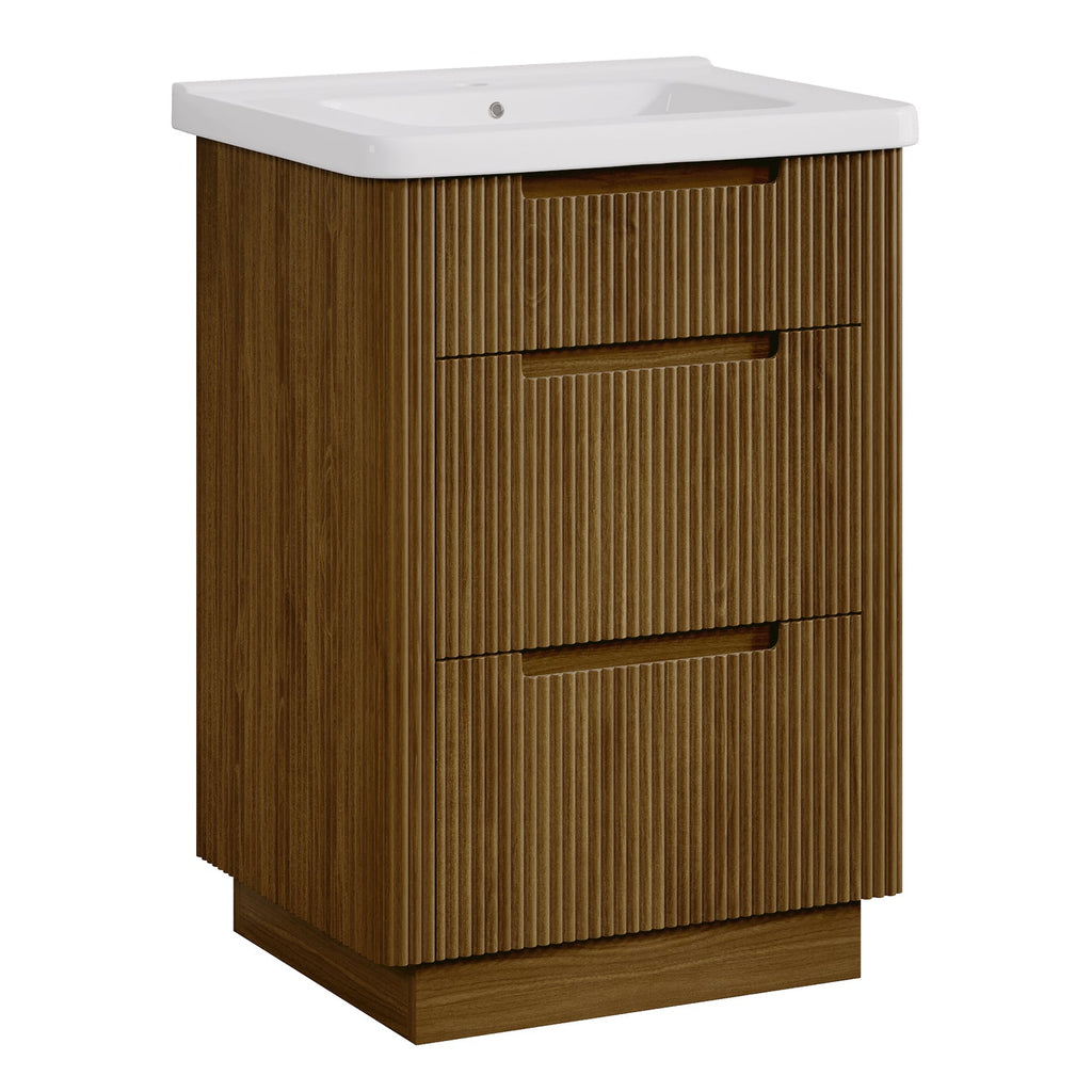24 Inch Freestanding Bathroom Vanity with Sink