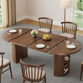 41-78 Inch Extendable Oval Dining Table, Seats 4-8
