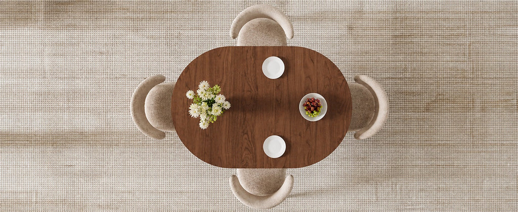 41-78 Inch Extendable Oval Dining Table, Seats 4-8