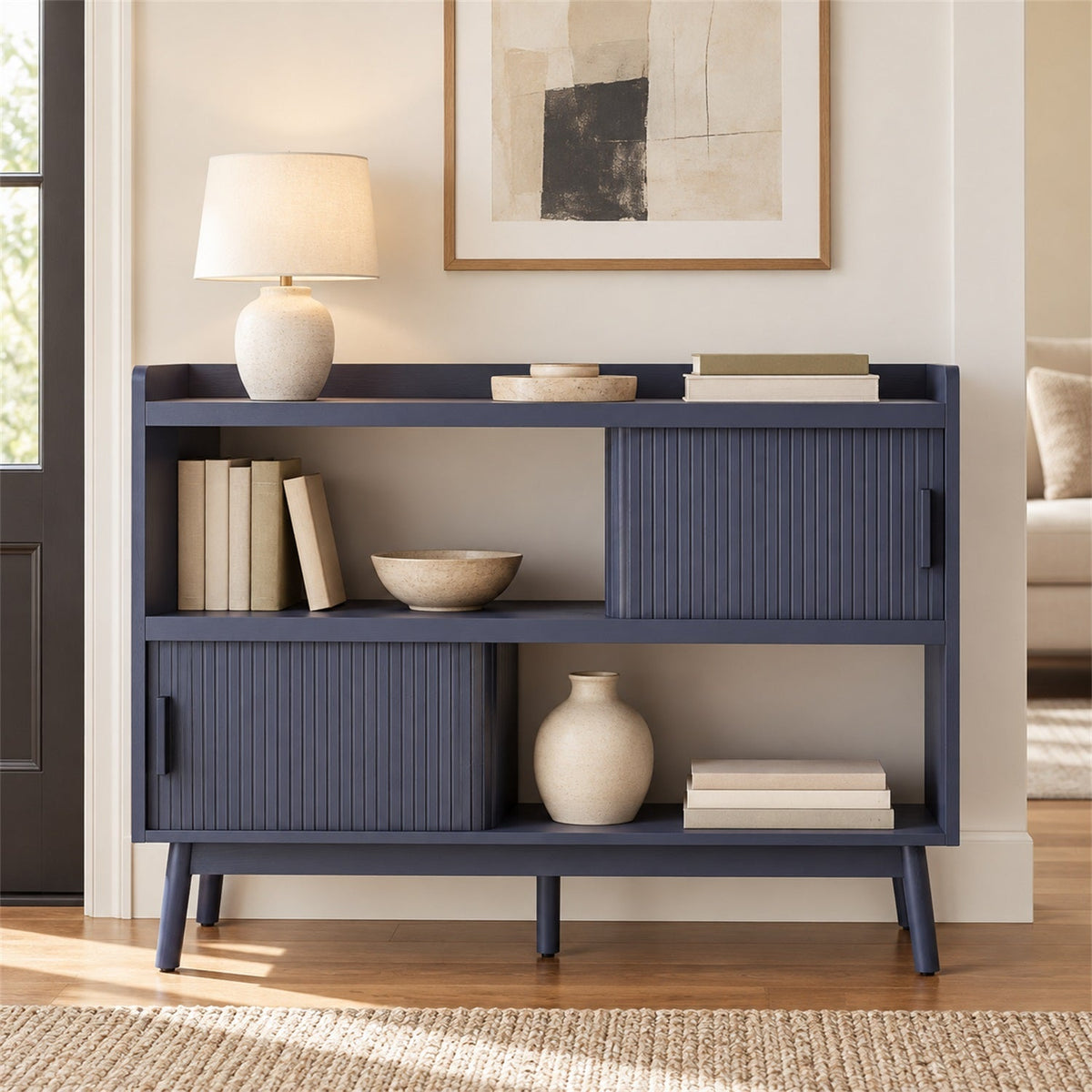 51.2-Inch Sideboard Buffet Cabinet with Power Station