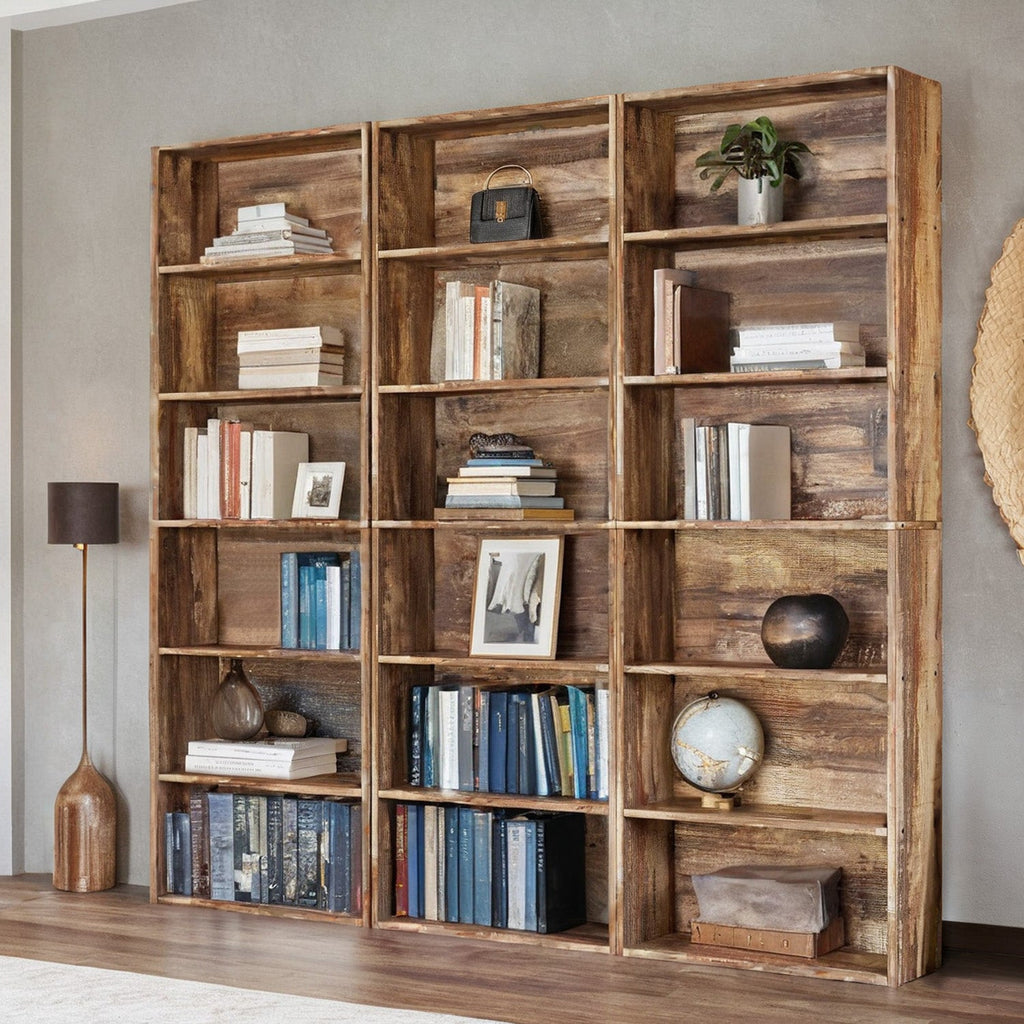 70 Inch Industrial 6-Shelf Floor Standing Bookshelf