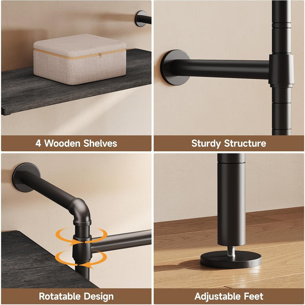 Closet Organizer System with Drawers and Rods
