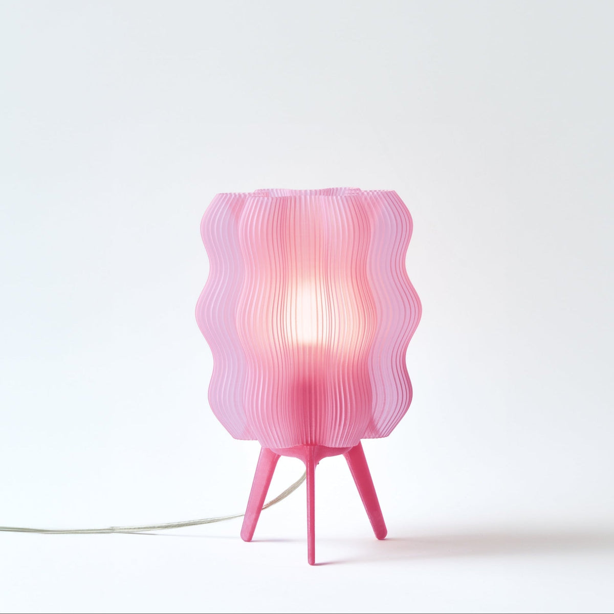 Wavy Sculptural Table Lamp