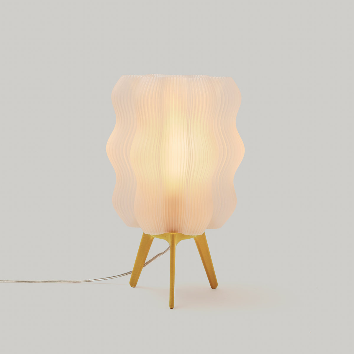 Wavy Sculptural Table Lamp