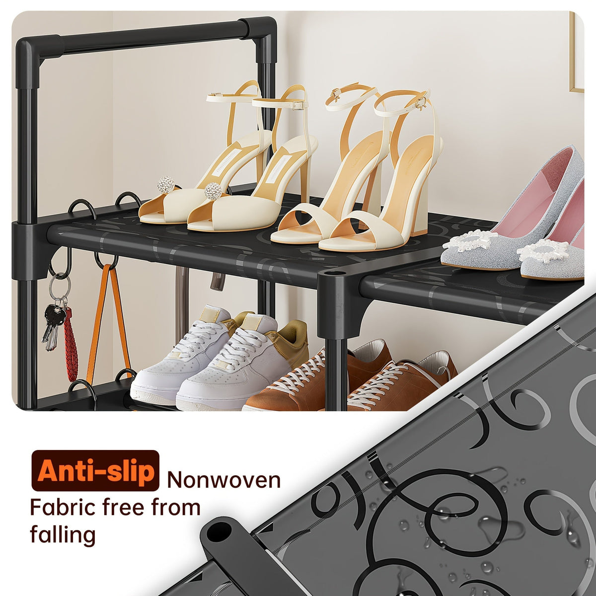 Stackable Shoe Rack Bookshelf for Entryway