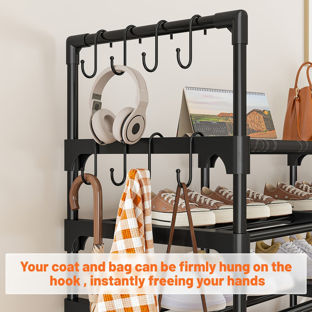 Stackable Shoe Rack Bookshelf for Entryway