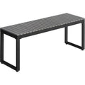Weatherproof HDPE Outdoor Garden Bench for 2